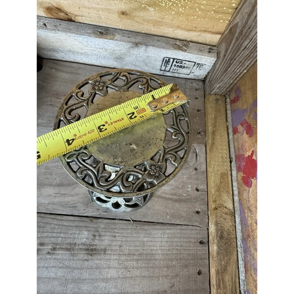 Vintage Ornate Metal Victorian Candle Holder‎ Candlestick
